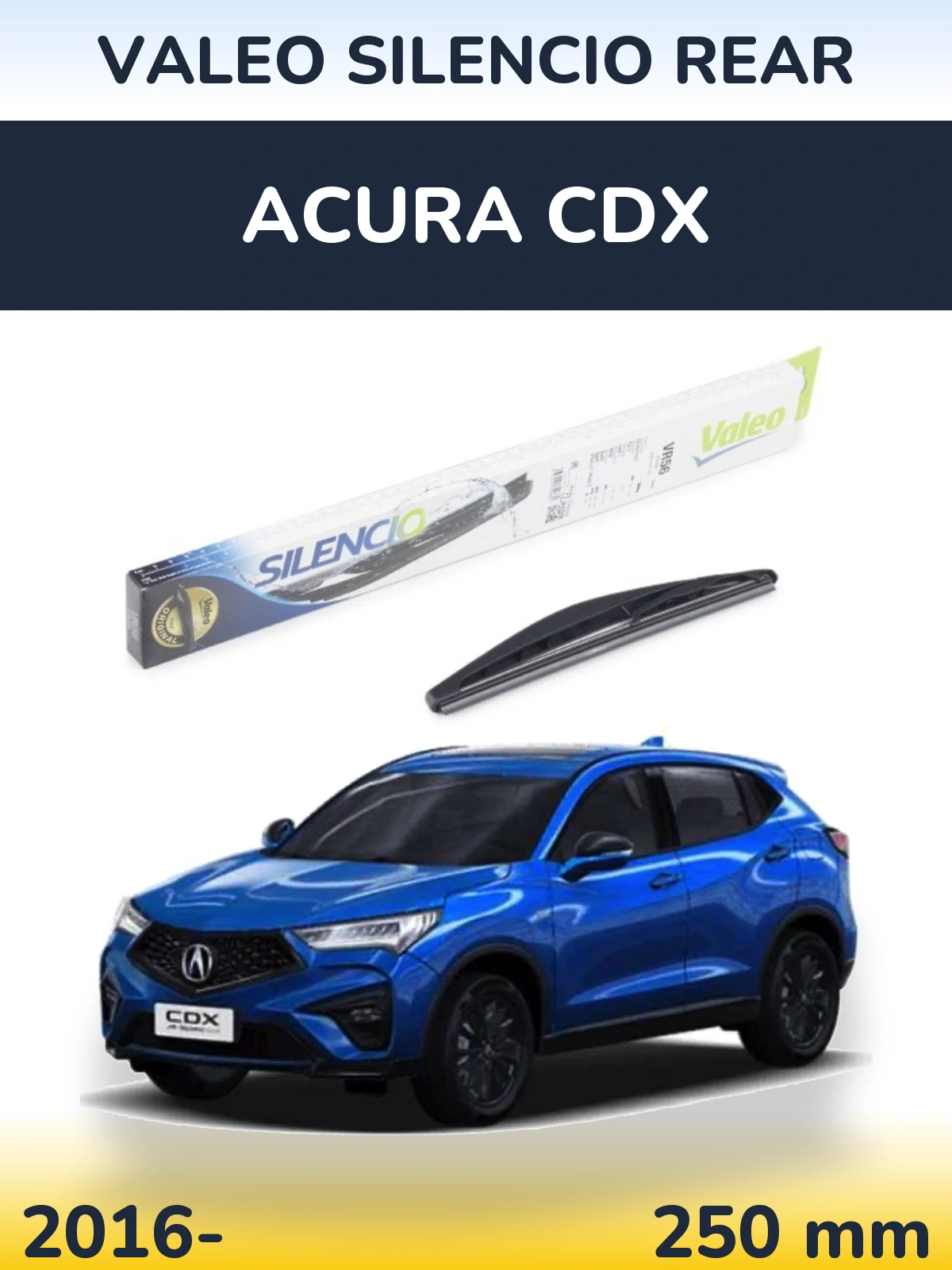 Tylna wycieraczka Valeo Silencio Rear 240 mm do Acura CDX 2016-2026