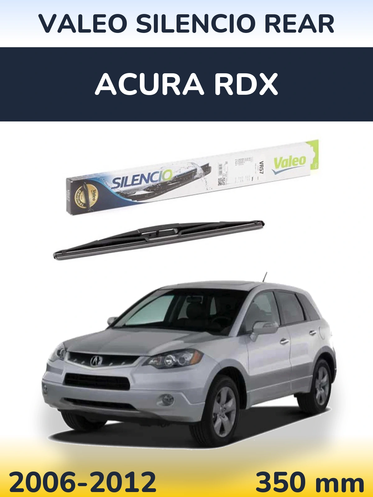 Rear wiper blade Valeo Silencio Rear 345 мм for Acura RDX 2006-2012