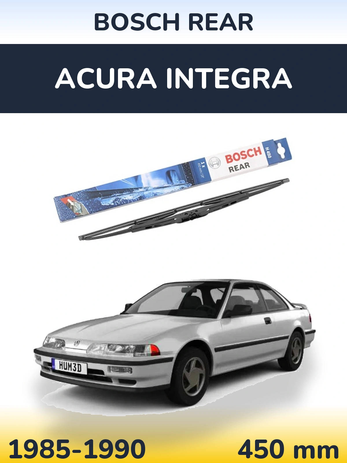 Tylna wycieraczka BOSCH Rear 450 mm do Acura Integra 1985-1990