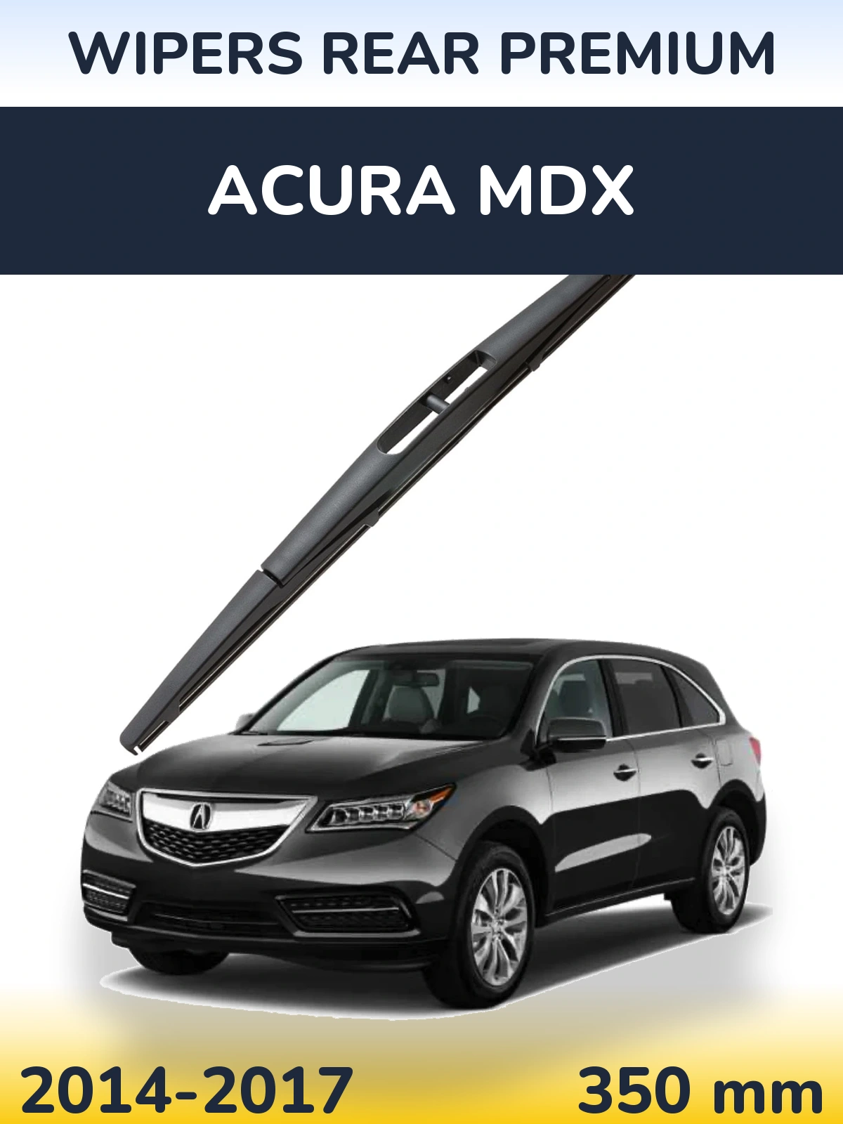 Rear wiper blade WIPERS REAR PREMIUM 350 mm for Acura MDX 2014-2017