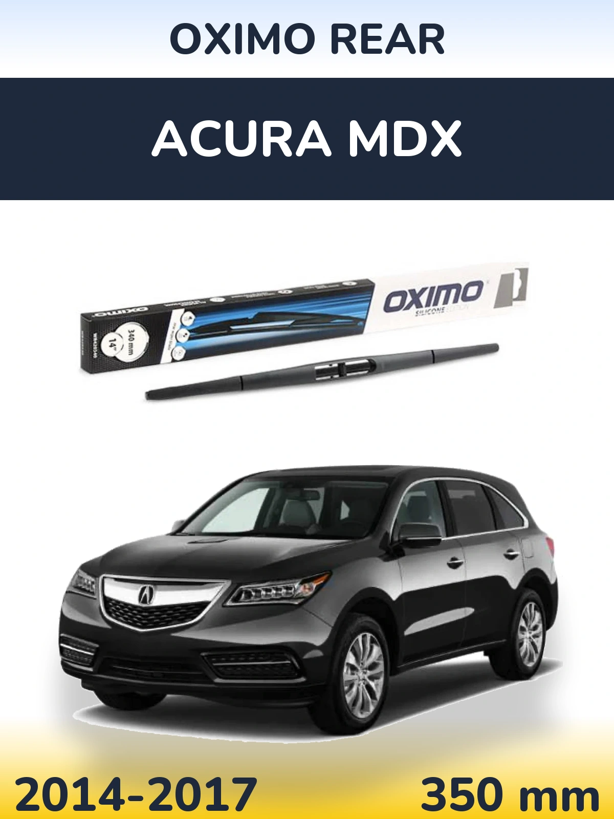 Rear wiper blade Oximo Rear 350 mm for Acura MDX 2014-2017