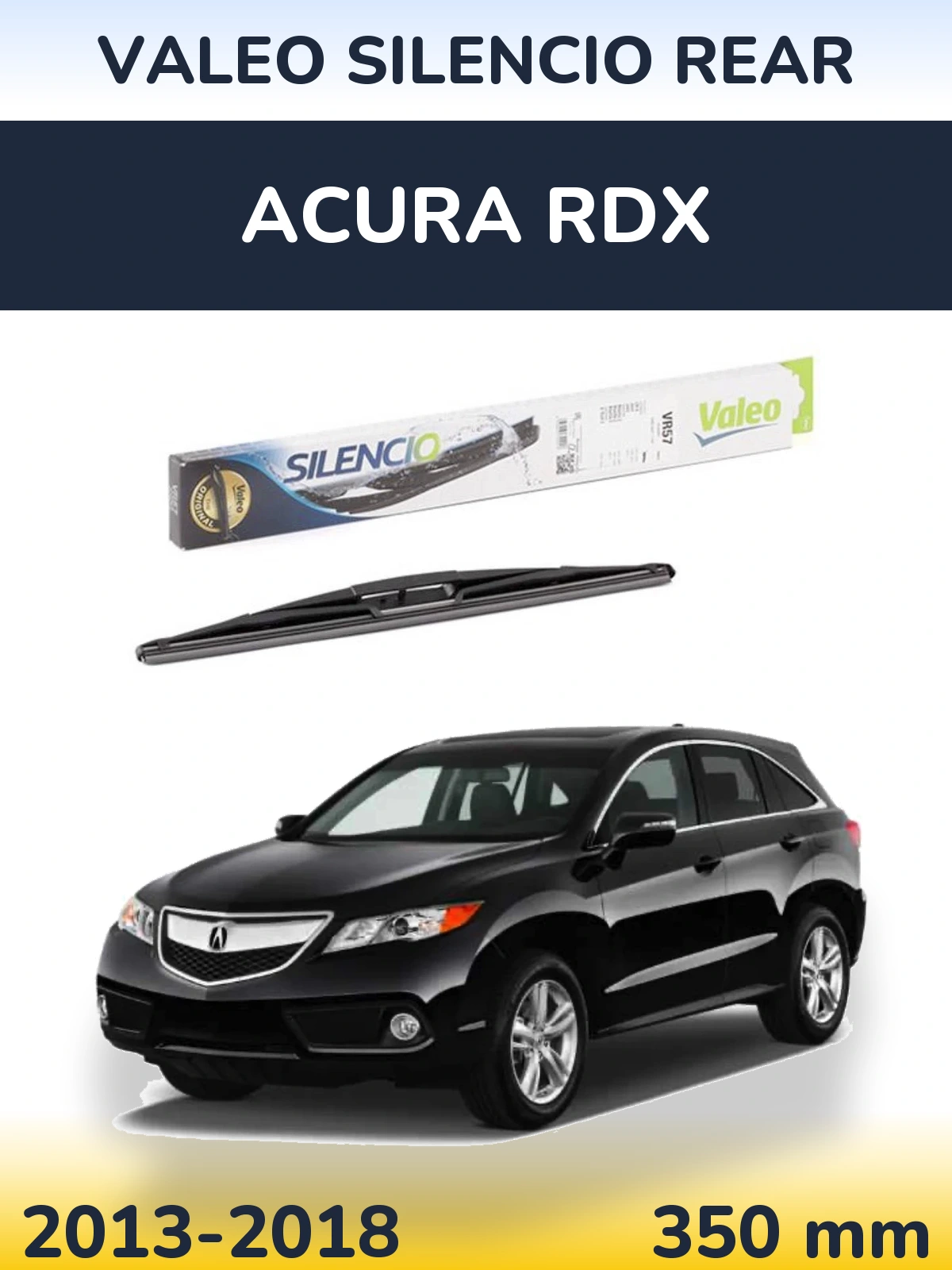 Задний дворник Valeo Silencio Rear 345 мм для Acura RDX 2013-2018