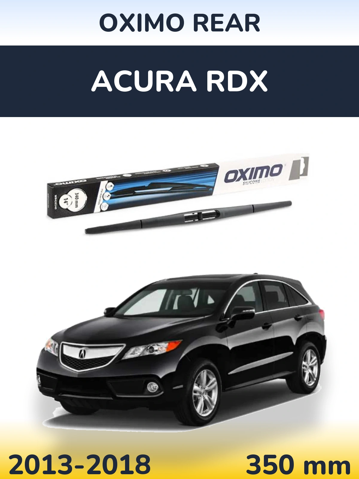 Rear wiper blade Oximo Rear 350 мм for Acura RDX 2013-2018