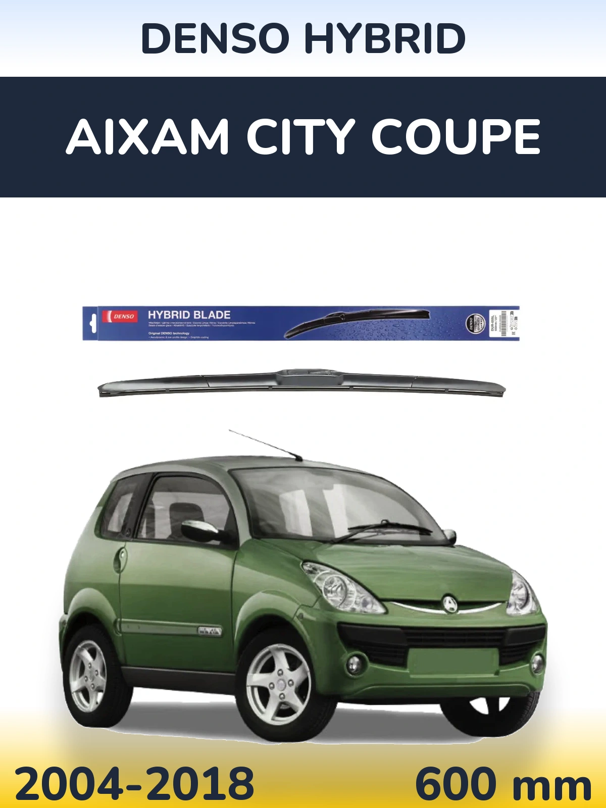 Przednia wycieraczka Denso Hybrid 600 mm do Aixam City Coupe 2004-2018