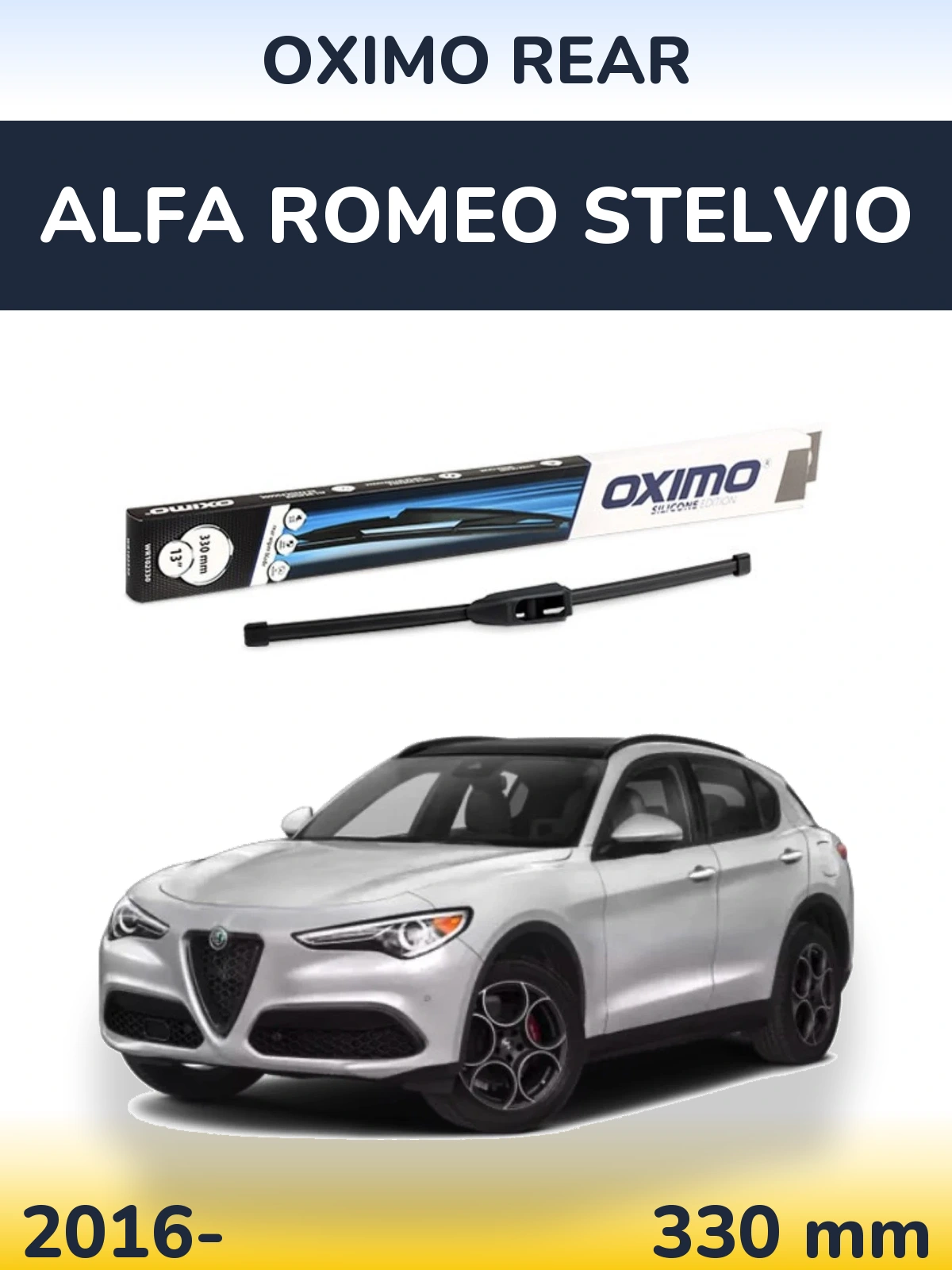 Tylna wycieraczka Oximo Rear 330 mm do Alfa Romeo Stelvio 2016-2026