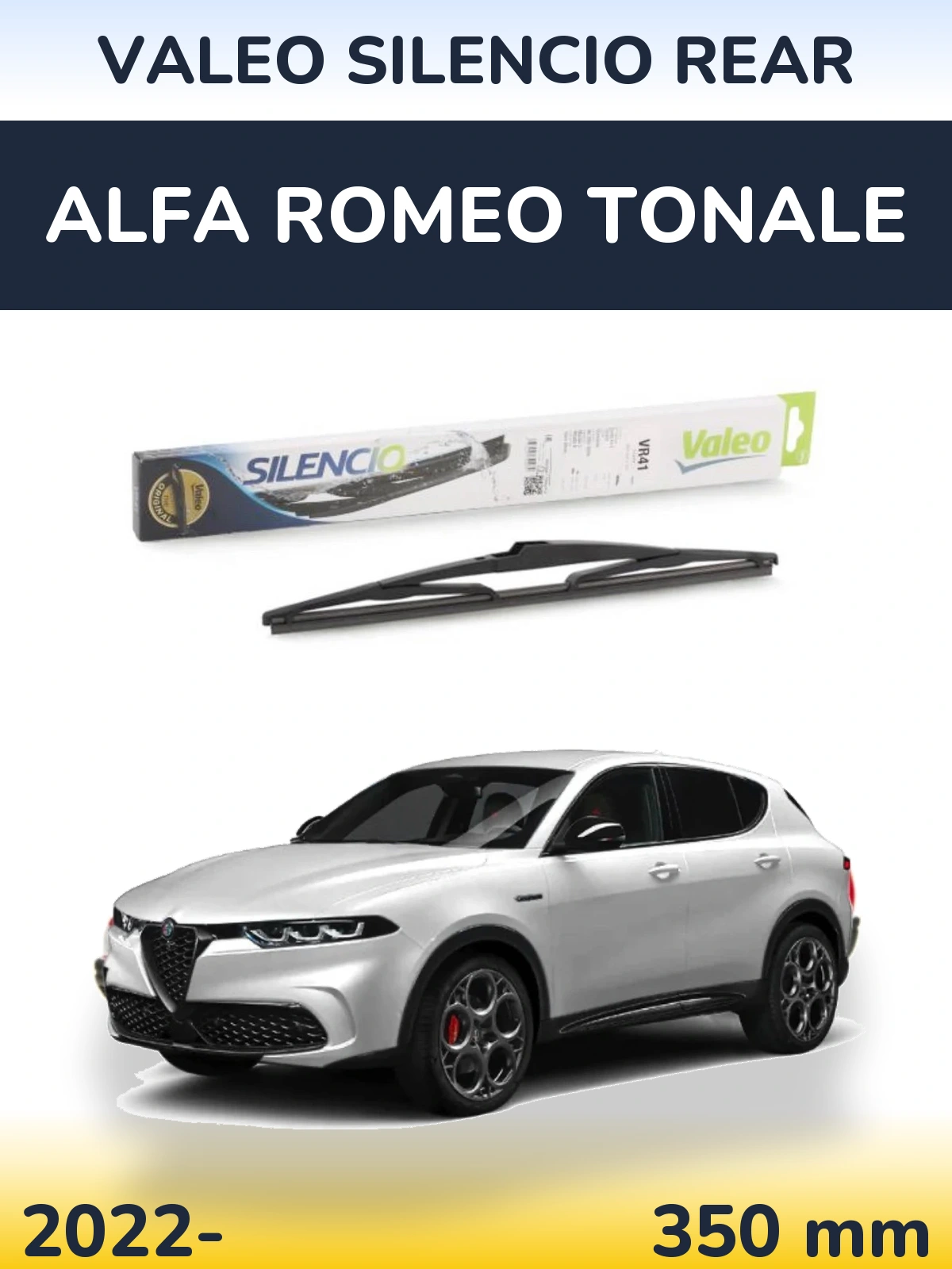 Tylna wycieraczka Valeo Silencio Rear 345 mm do Alfa Romeo Tonale 2022-2026
