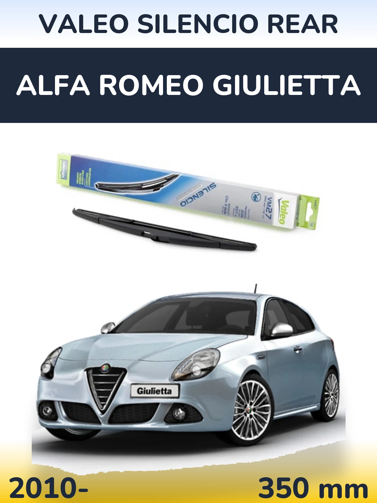 Tylna wycieraczka Valeo Silencio Rear 350 mm do Alfa Romeo Giulietta 2010-2026