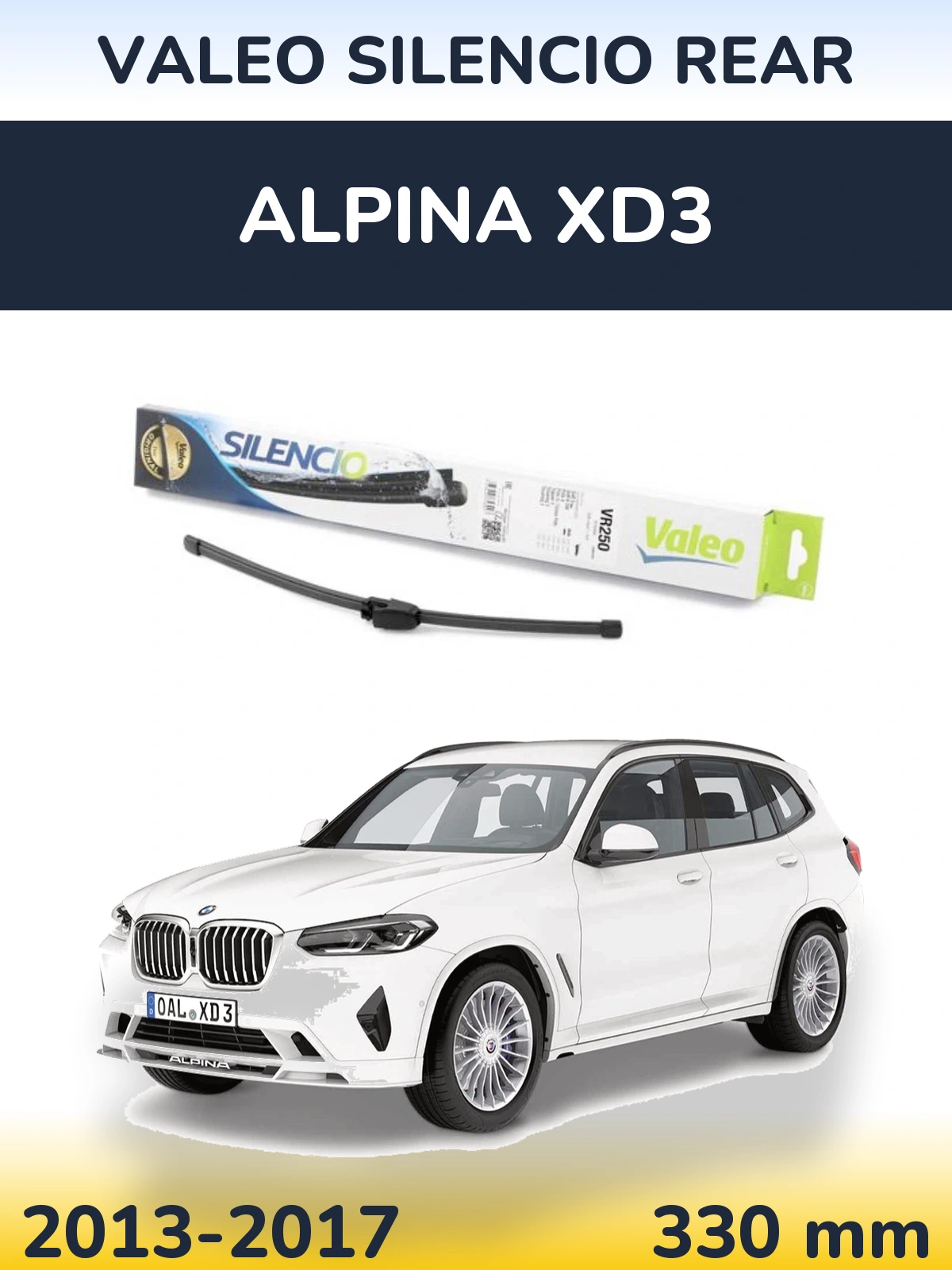 Tylna wycieraczka Valeo Silencio Rear 335 mm do Alpina XD3 2013-2017