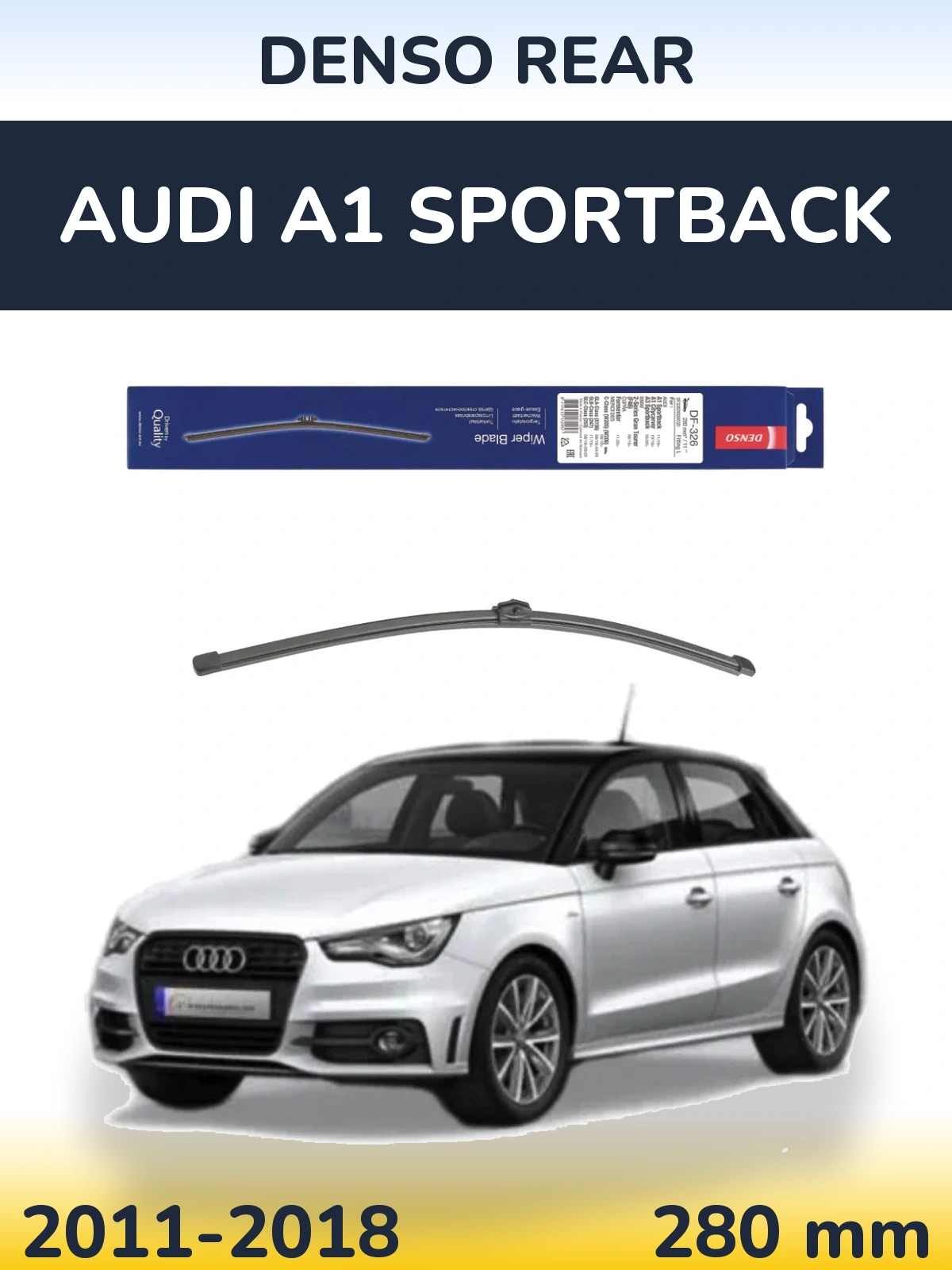 Tylna wycieraczka Denso Rear 285 mm do Audi A1 Sportback 2011-2018