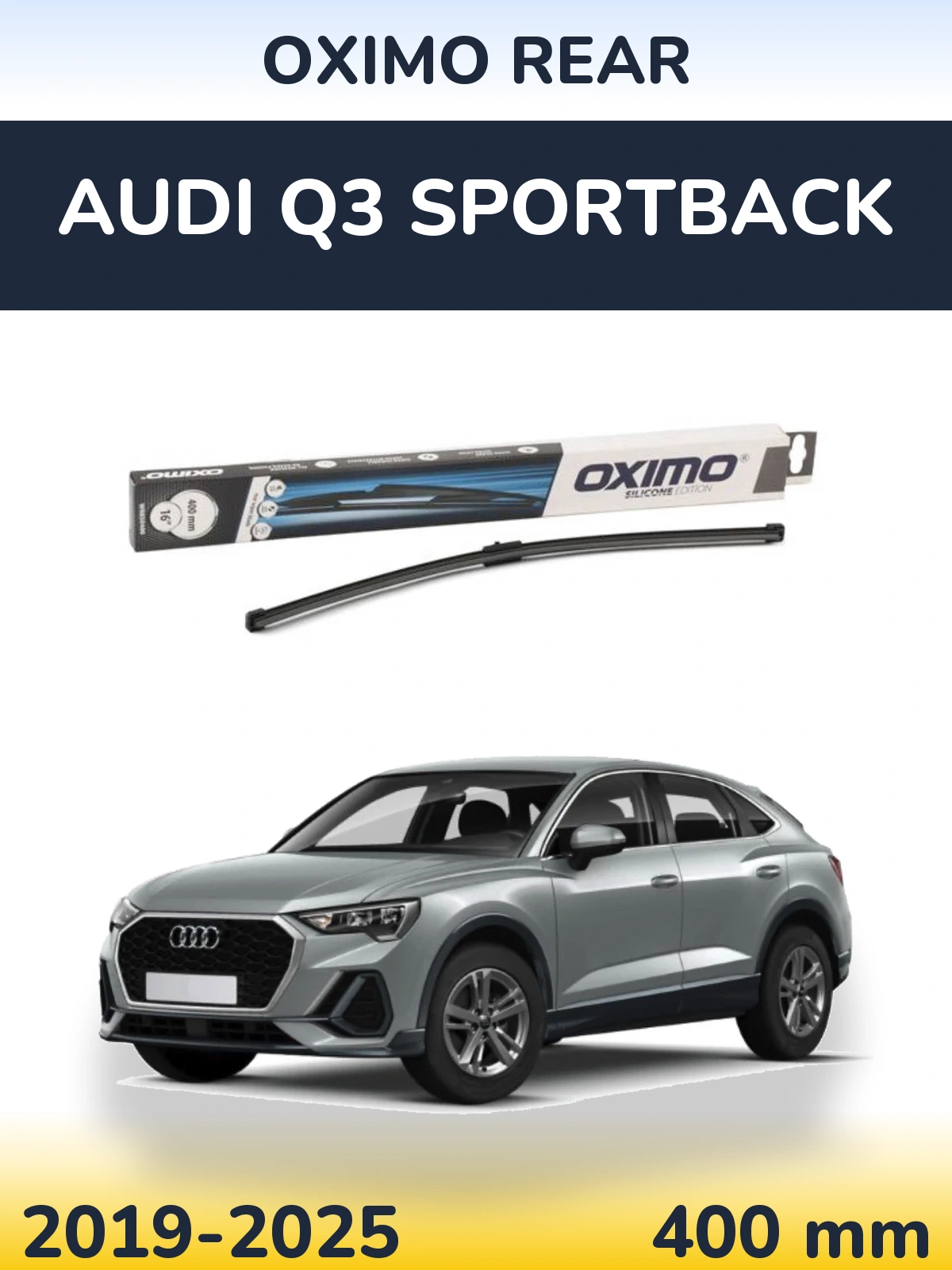 Задня щітка Oximo Rear 400 мм для Audi Q3 Sportback 2019-2025
