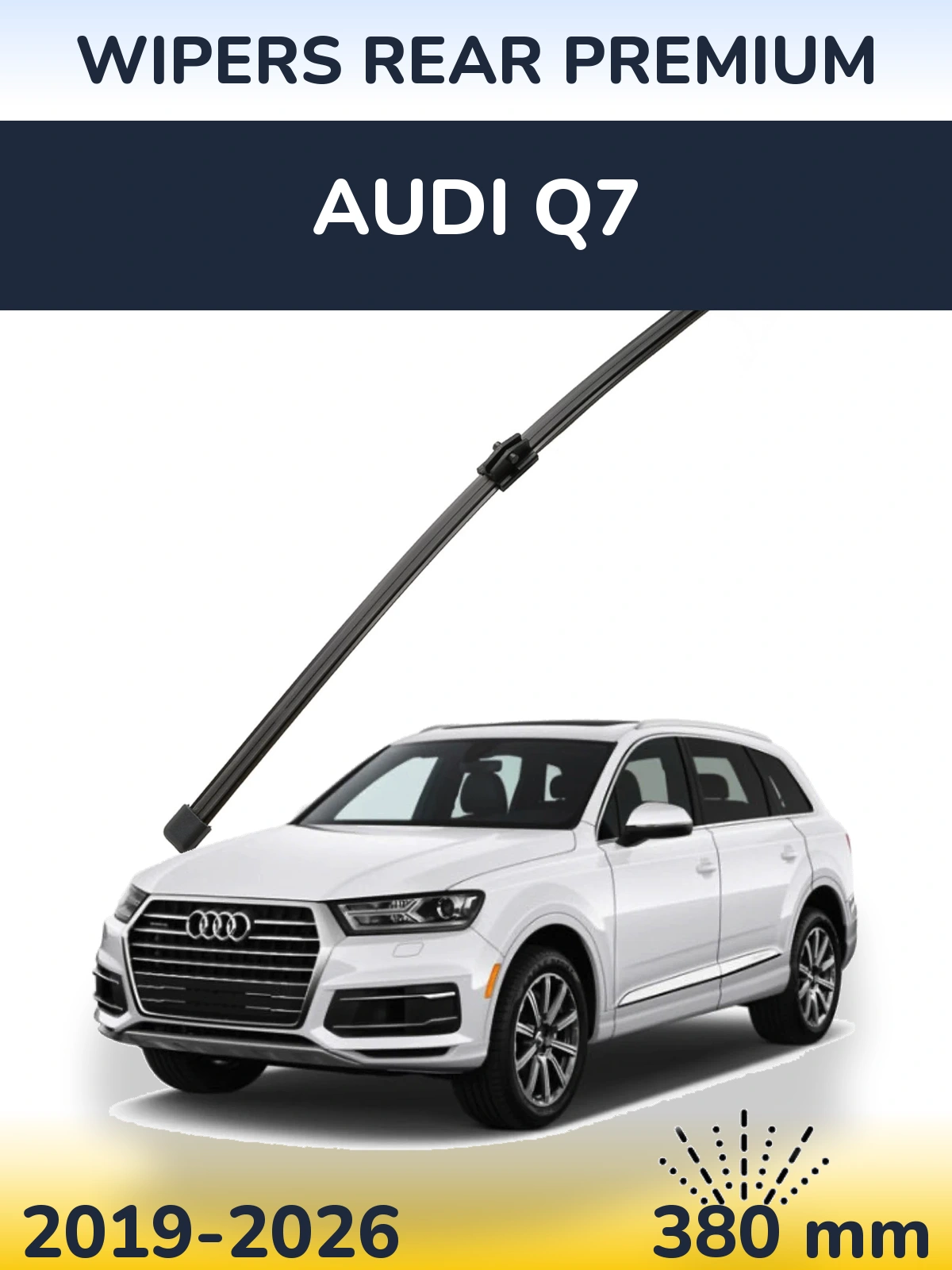 Tylna wycieraczka WIPERS REAR PREMIUM 380 mm do Audi Q7 2019-2026