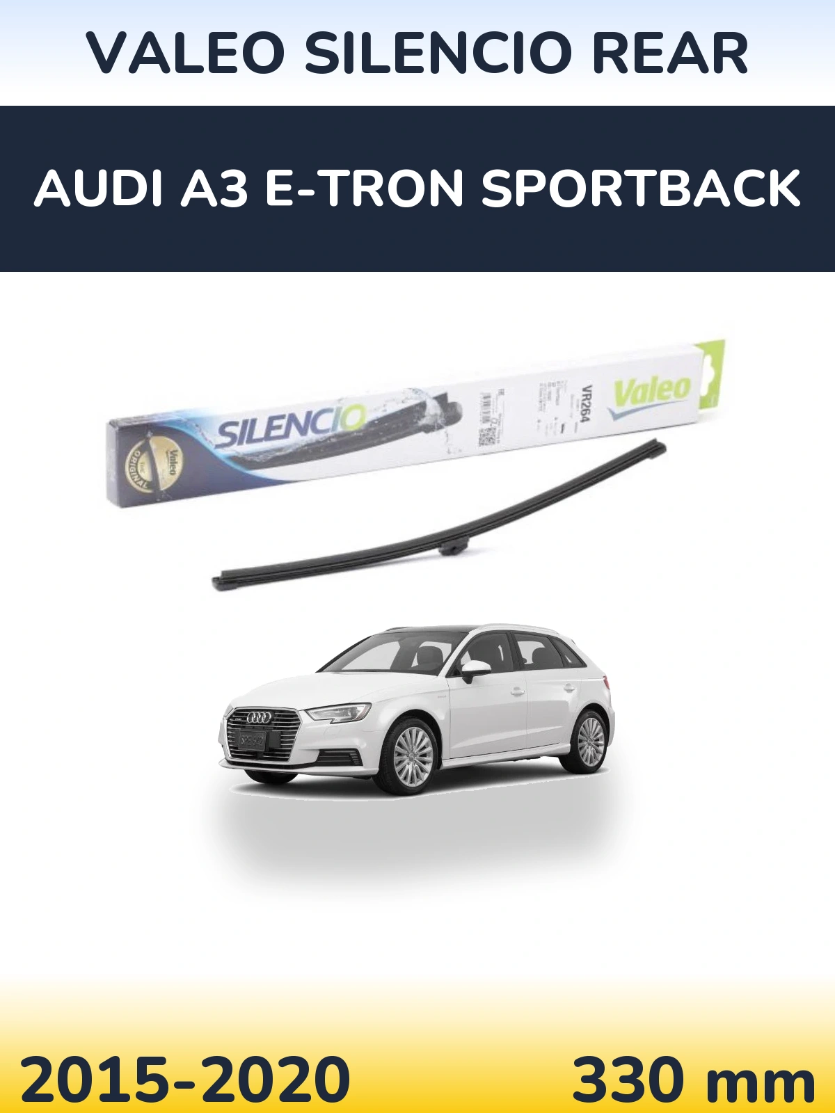 Задний дворник Valeo Silencio Rear 320 мм для Audi A3 e-tron Sportback 2015-2020