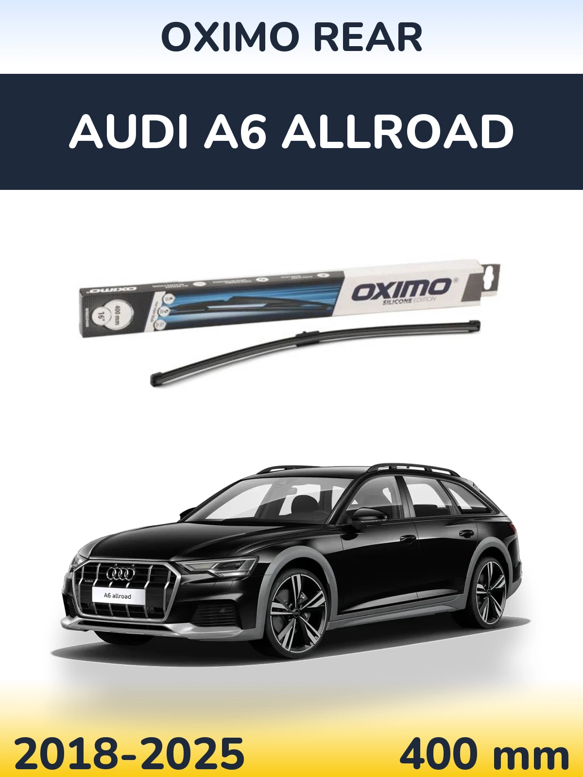 Задний дворник Oximo Rear 400 мм для Audi A6 Allroad 2018-2025