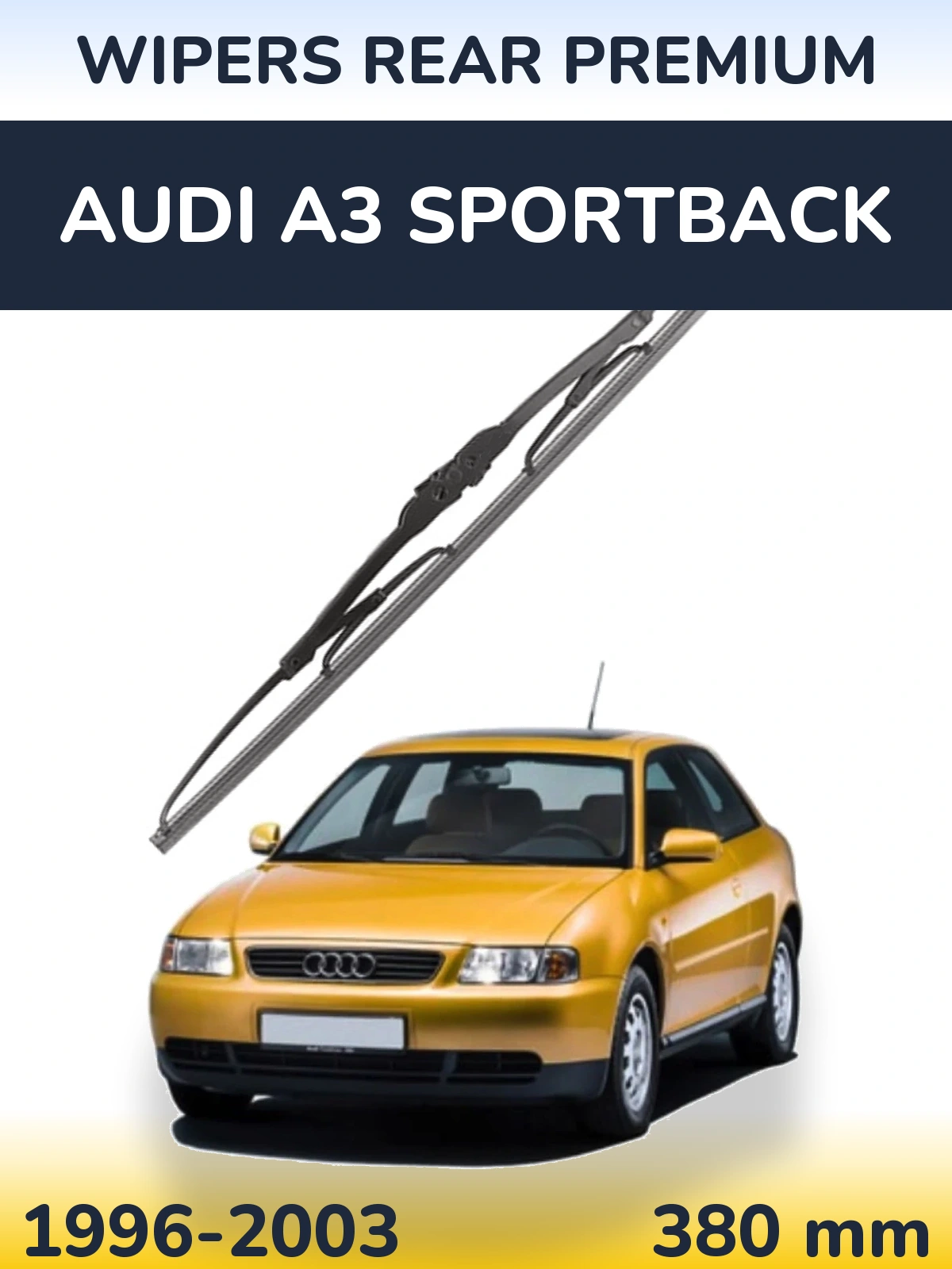 Tylna wycieraczka WIPERS REAR PREMIUM 380 mm do Audi A3 Sportback 1996-2003