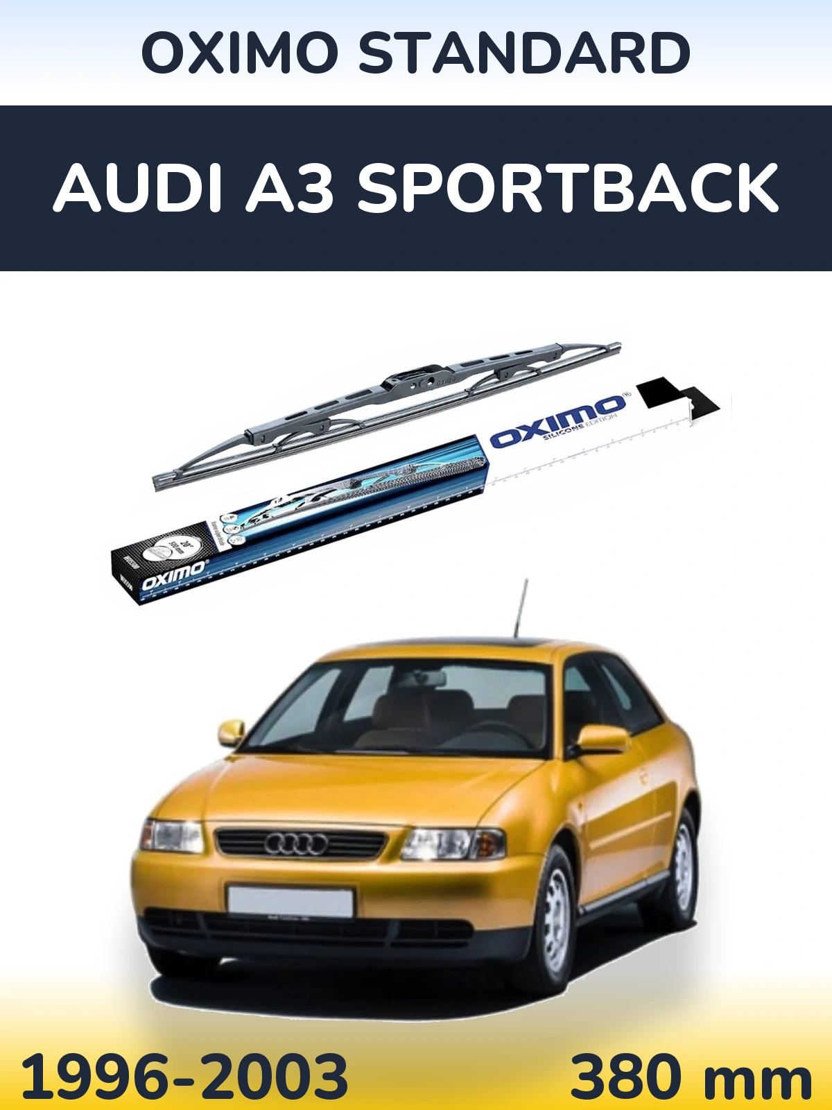 Rear wiper blade Oximo Standard 375 мм for Audi A3 Sportback 1996-2003