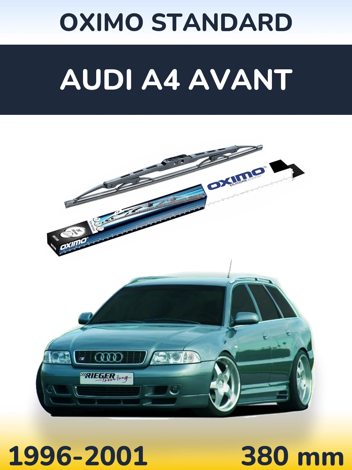 Tylna wycieraczka Oximo Standard 375 mm do Audi A4 Avant 1996-2001