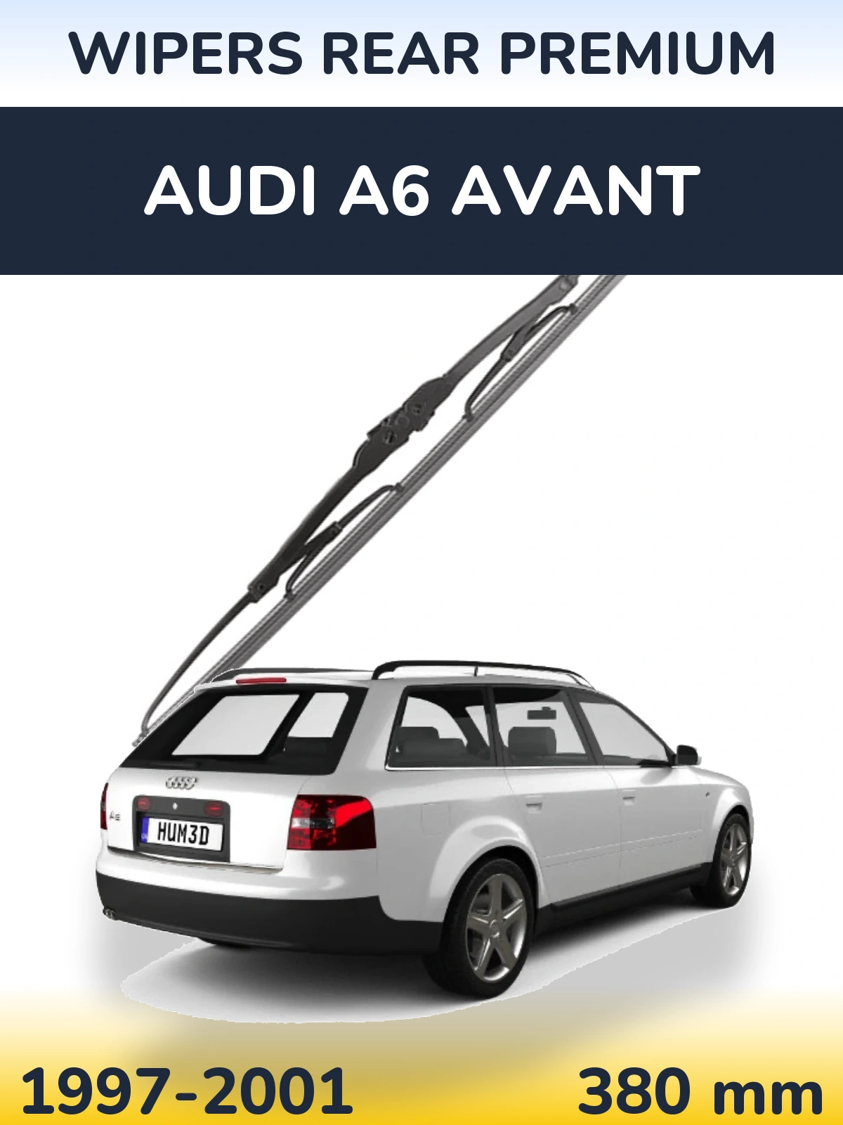 Rear wiper blade WIPERS REAR PREMIUM 380 мм for Audi A6 Avant 1997-2001
