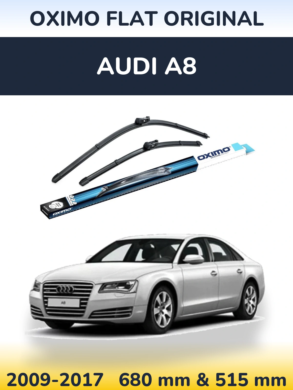 Komplet przednich wycieraczek Oximo Flat Original 700 & 500 mm do Audi A8 2009-2017