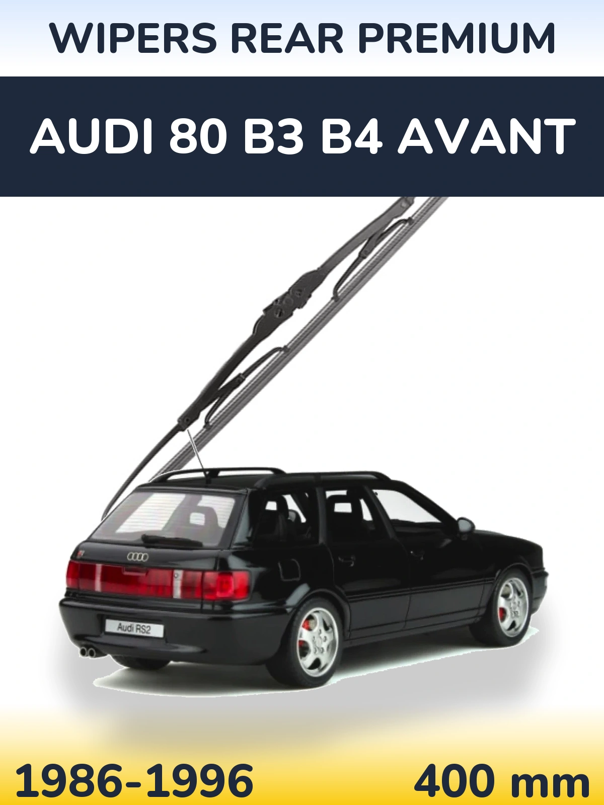 Rear wiper blade WIPERS REAR PREMIUM 400 мм for Audi 80 B3 B4 Avant 1986-1996