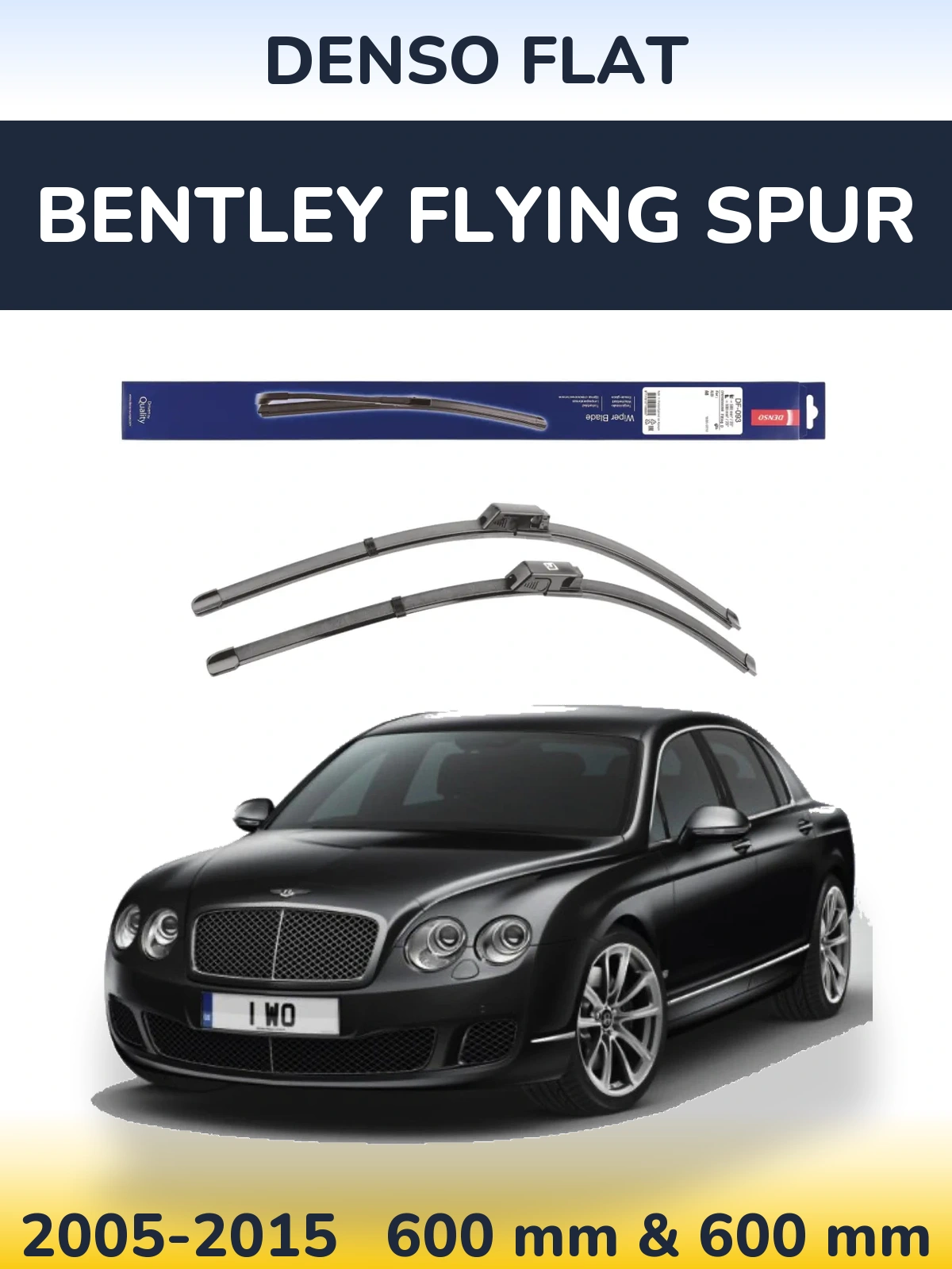 Комплект передніх щіток Denso Flat 590 & 580 мм для Bentley Flying Spur 2005-2015