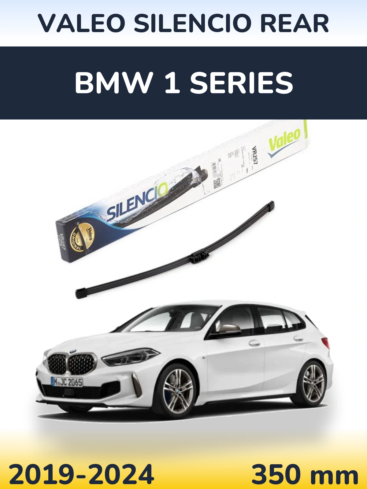 Rear wiper blade Valeo Silencio Rear 350 mm for BMW 1 Series 2019-2024