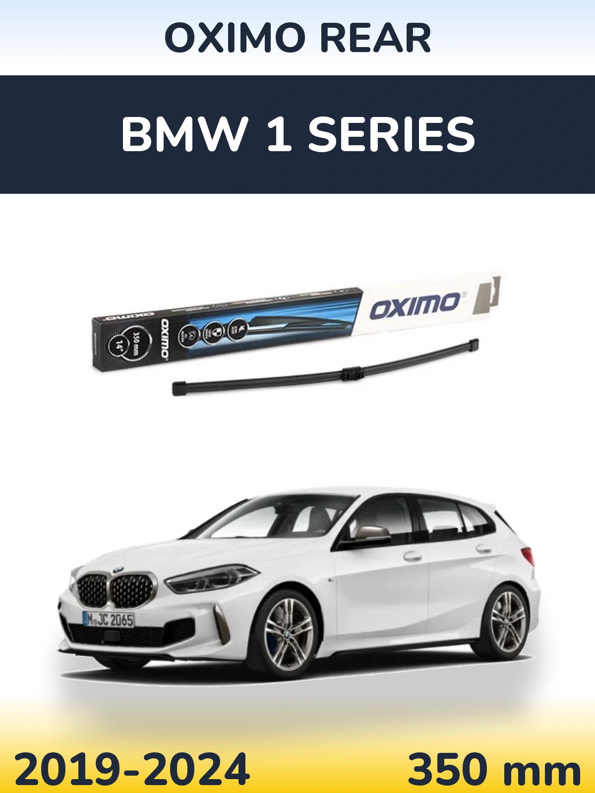 Rear wiper blade Oximo Rear 350 mm for BMW 1 Series 2019-2024
