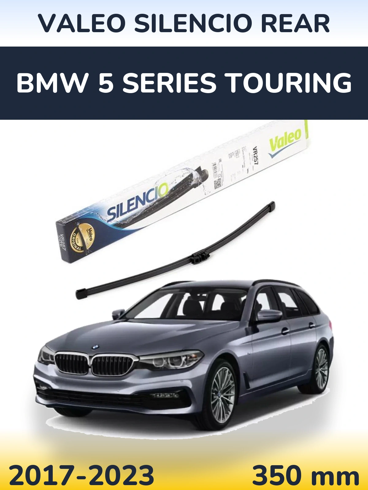 Задний дворник Valeo Silencio Rear 350 мм для BMW 5 Series Touring 2017-2023