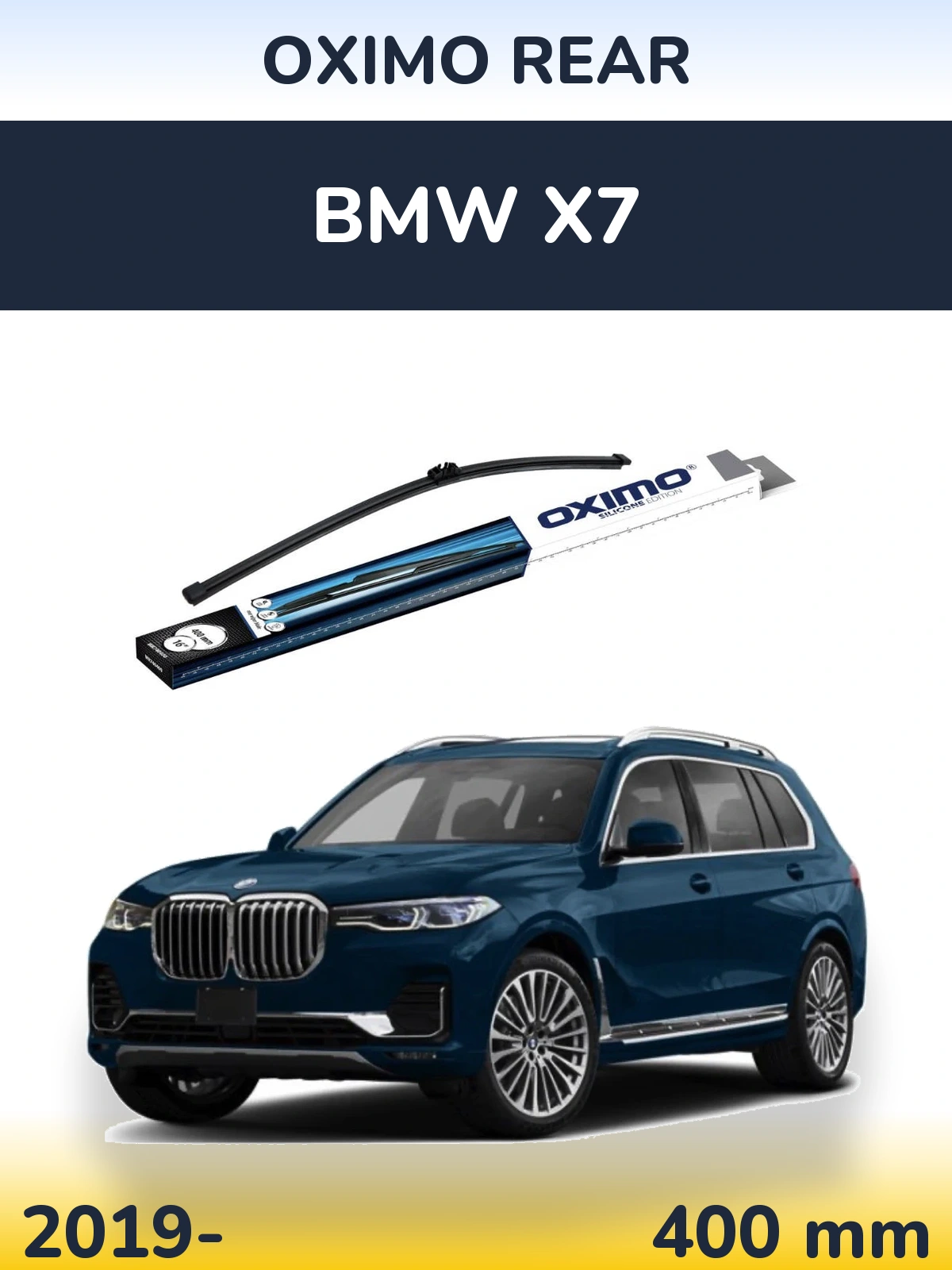 Rear wiper blade Oximo Rear 400 мм for BMW X7 2019-2026