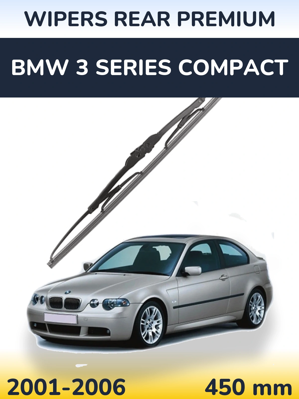 Tylna wycieraczka WIPERS REAR PREMIUM 450 mm do BMW Seria 3 Compact 2001-2006