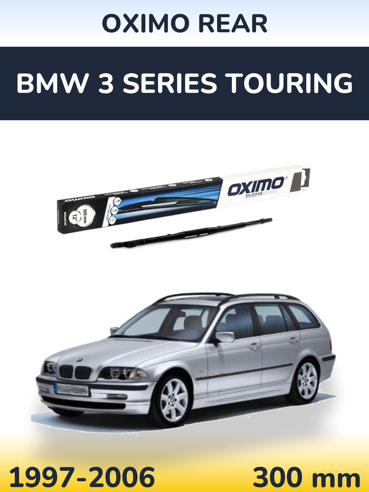 Rear wiper blade Oximo Rear 300 mm for BMW 3 Series Touring 1997-2006