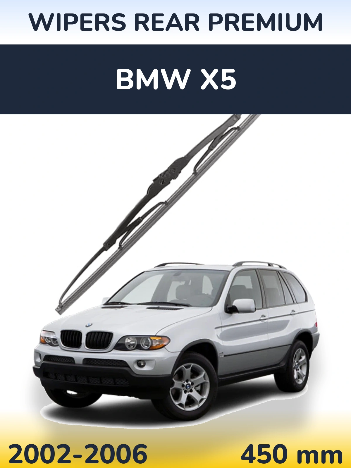 Rear wiper blade WIPERS REAR PREMIUM 450 mm for BMW X5 2002-2006