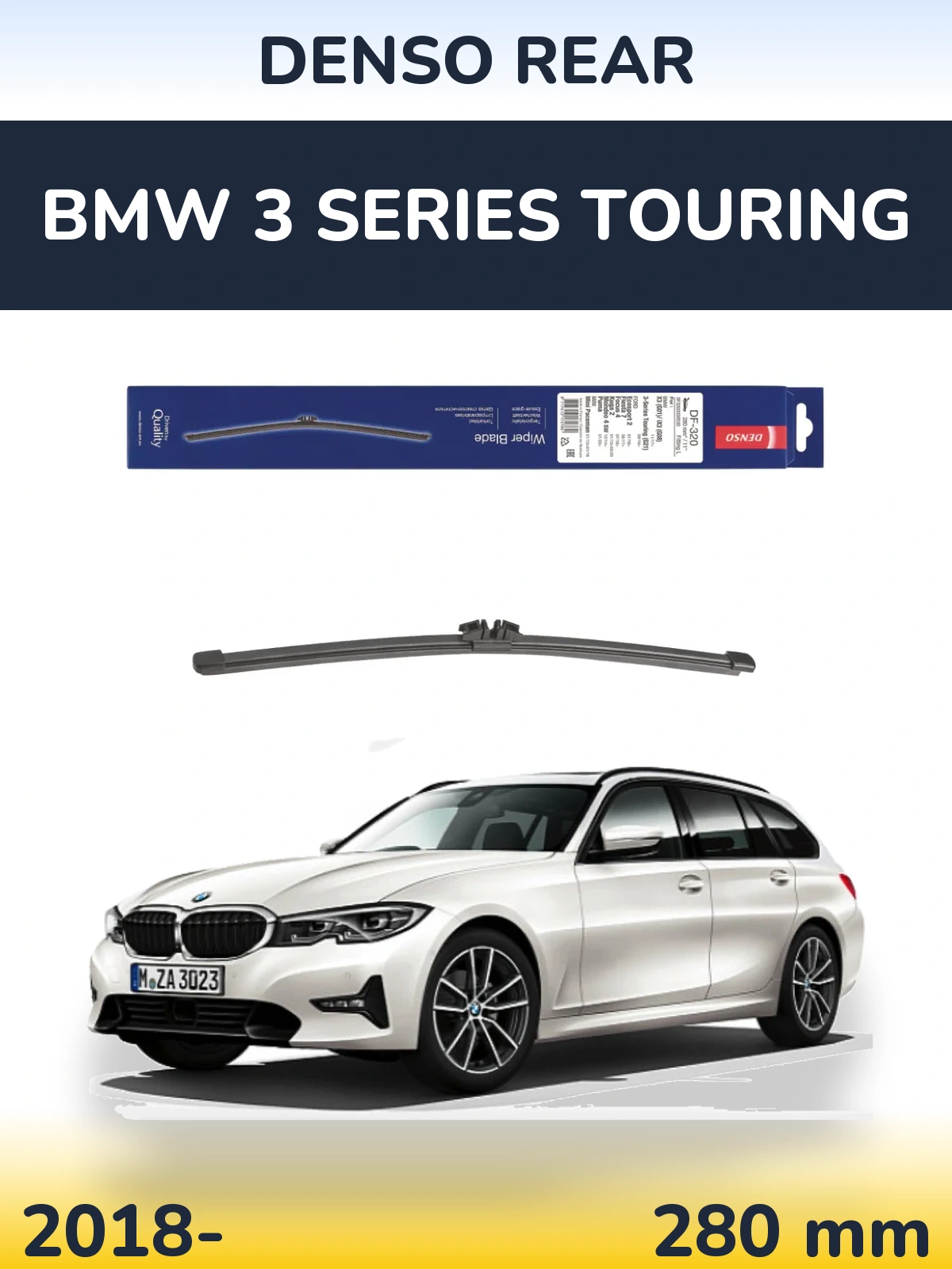 Tylna wycieraczka Denso Rear 280 mm do BMW Seria 3 Touring 2018-2026