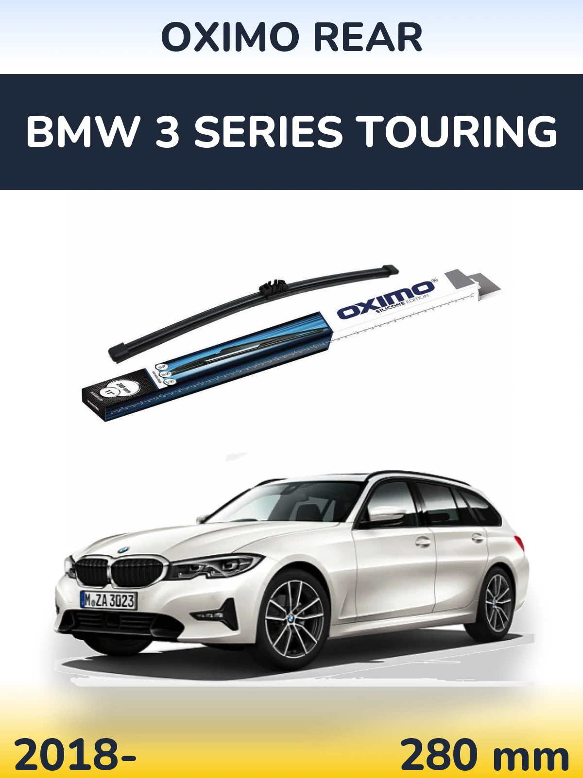Rear wiper blade Oximo Rear 280 mm for BMW 3 Series Touring 2018-2026