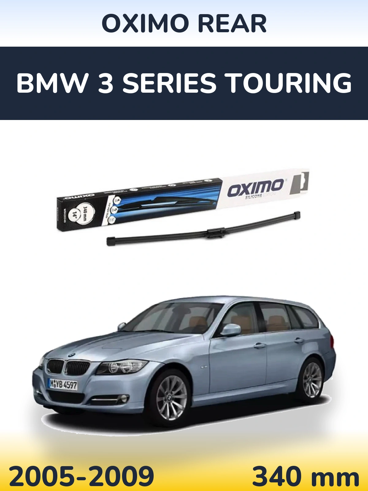 Rear wiper blade Oximo Rear 340 мм for BMW 3 Series Touring 2005-2009