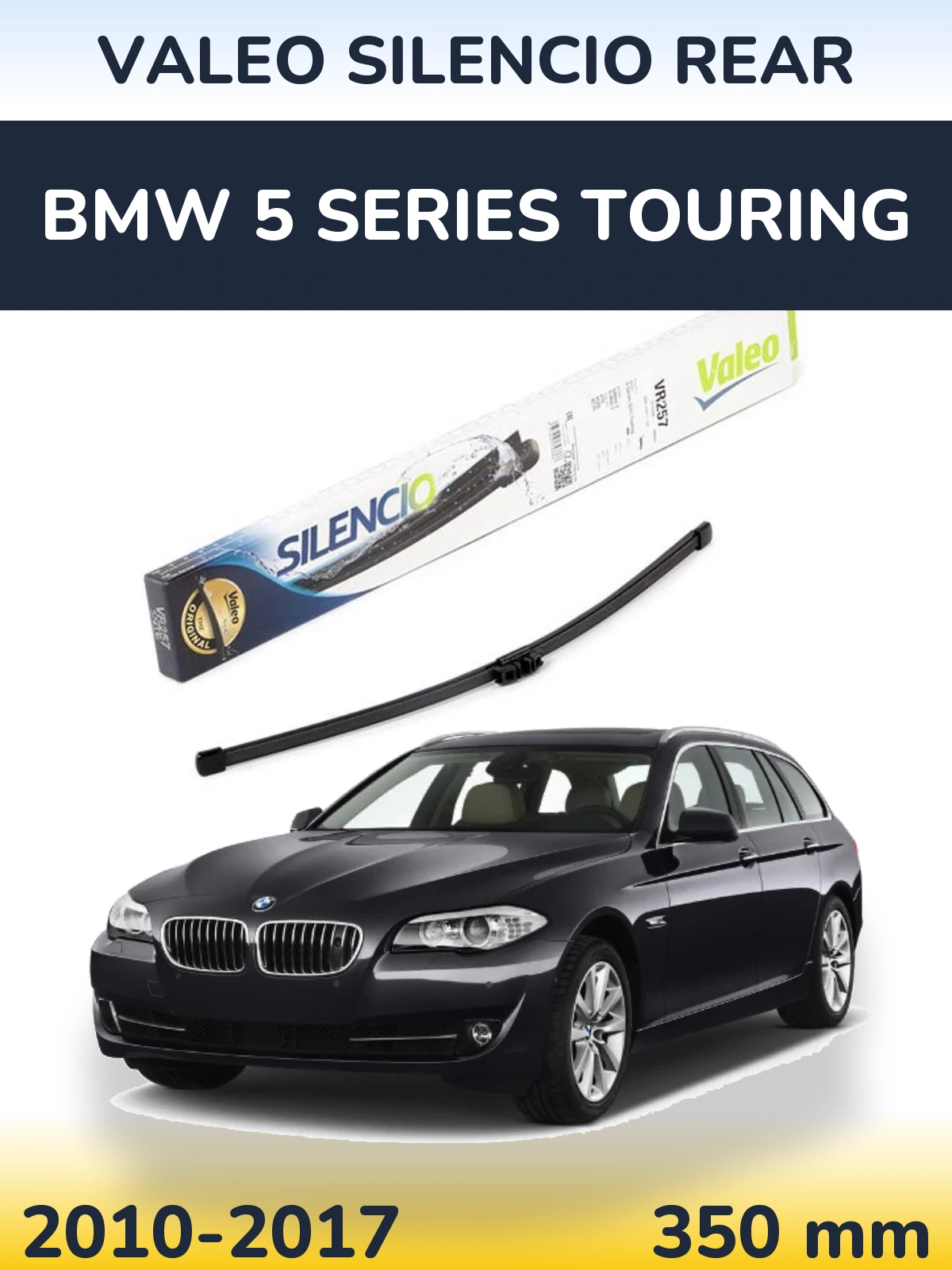 Задня щітка Valeo Silencio Rear 350 мм для BMW 5 Series Touring 2010-2017