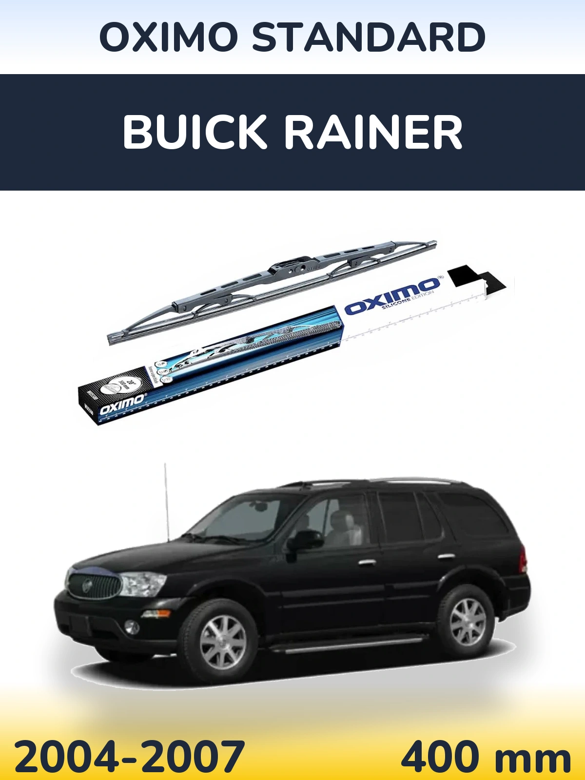 Rear wiper blade Oximo Standard 400 мм for Buick Rainer 2004-2007
