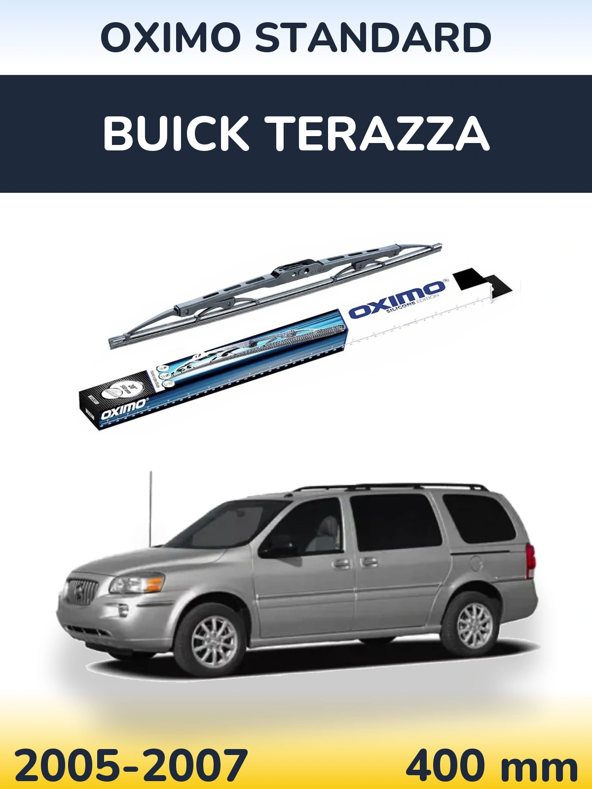 Tylna wycieraczka Oximo Standard 400 mm do Buick Terazza 2005-2007