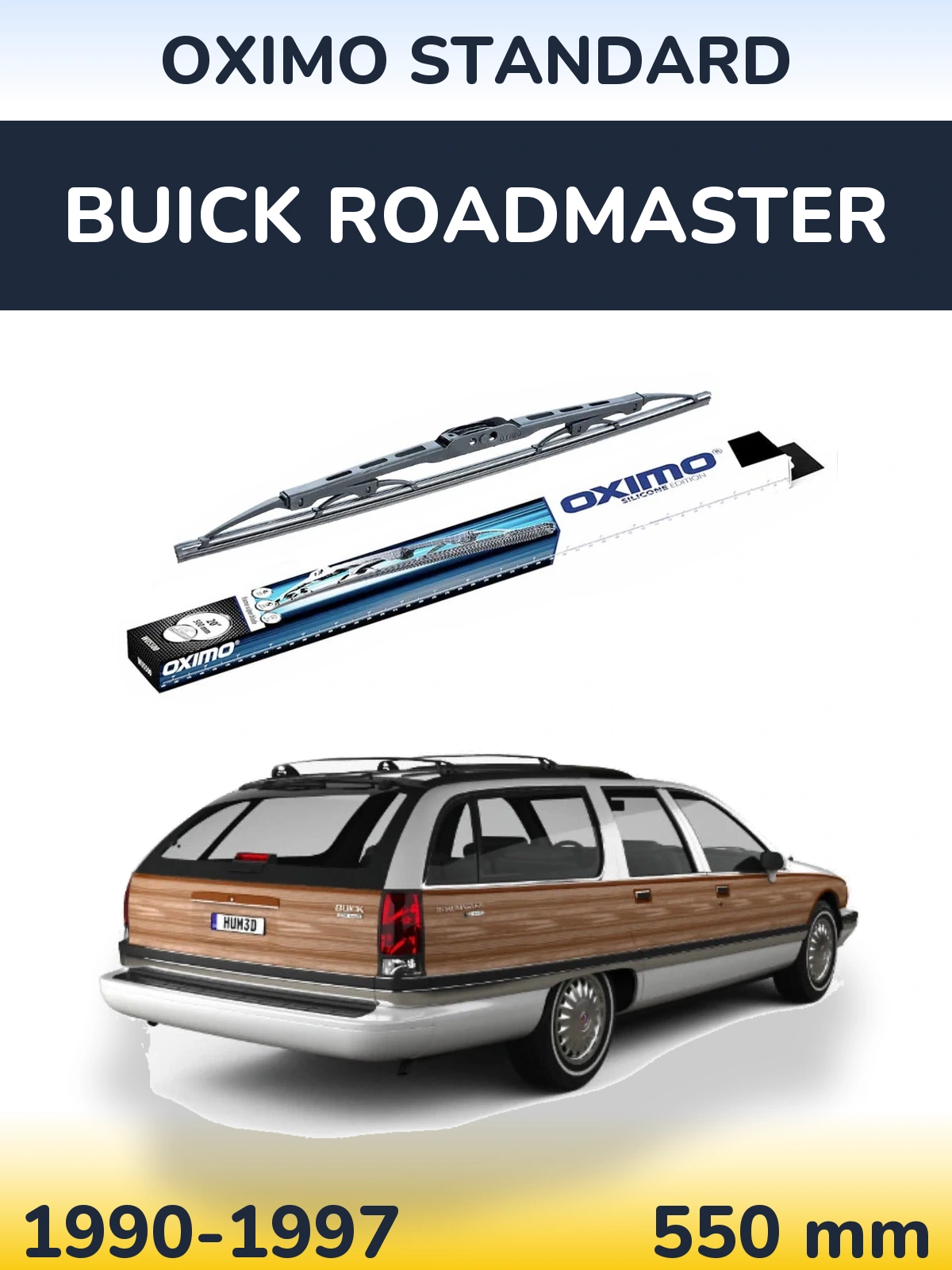 Задний дворник Oximo Standard 550 мм для Buick Roadmaster 1990-1997