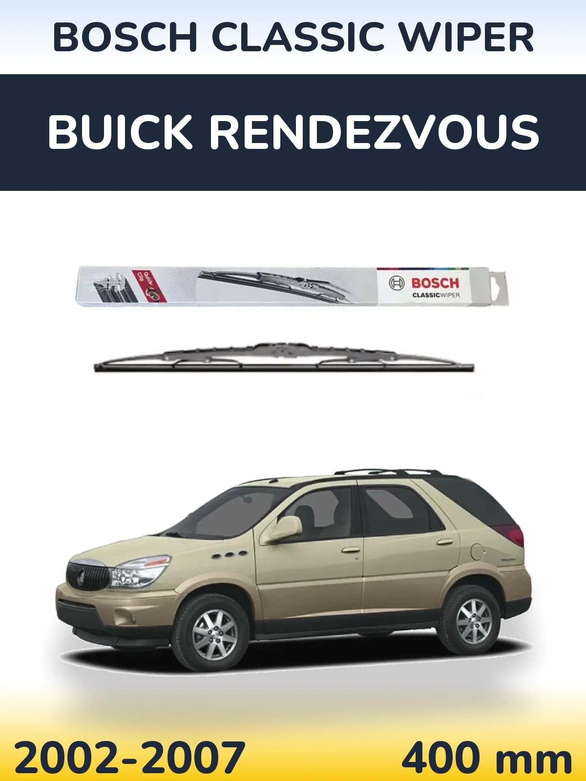 Задний дворник BOSCH Classic Wiper 400 мм для Buick Rendezvous 2002-2007