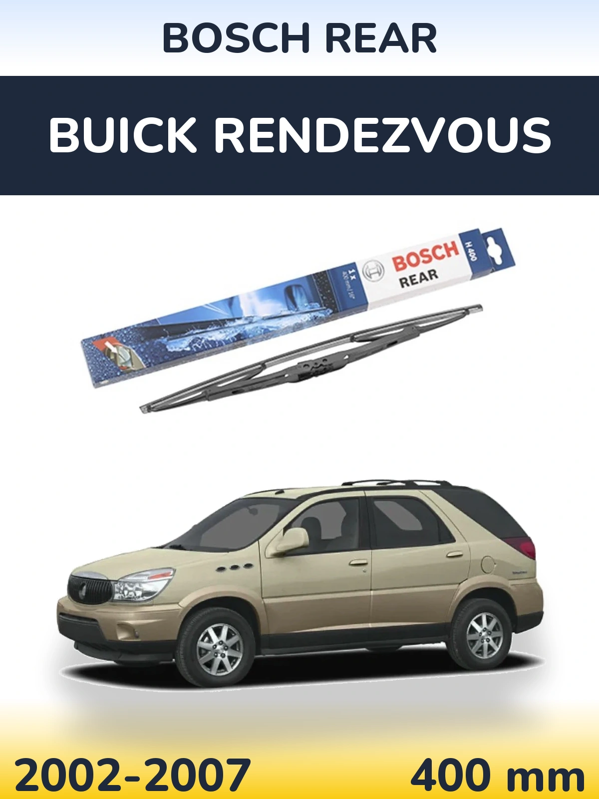Задний дворник BOSCH Rear 400 мм для Buick Rendezvous 2002-2007