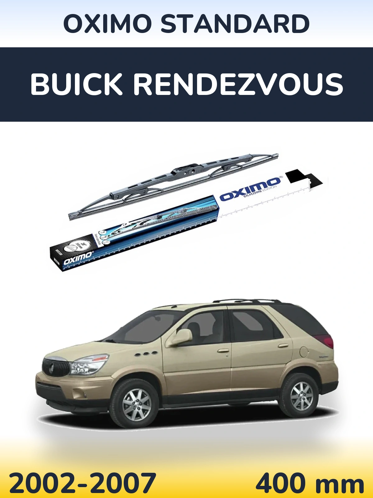 Tylna wycieraczka Oximo Standard 400 mm do Buick Rendezvous 2002-2007