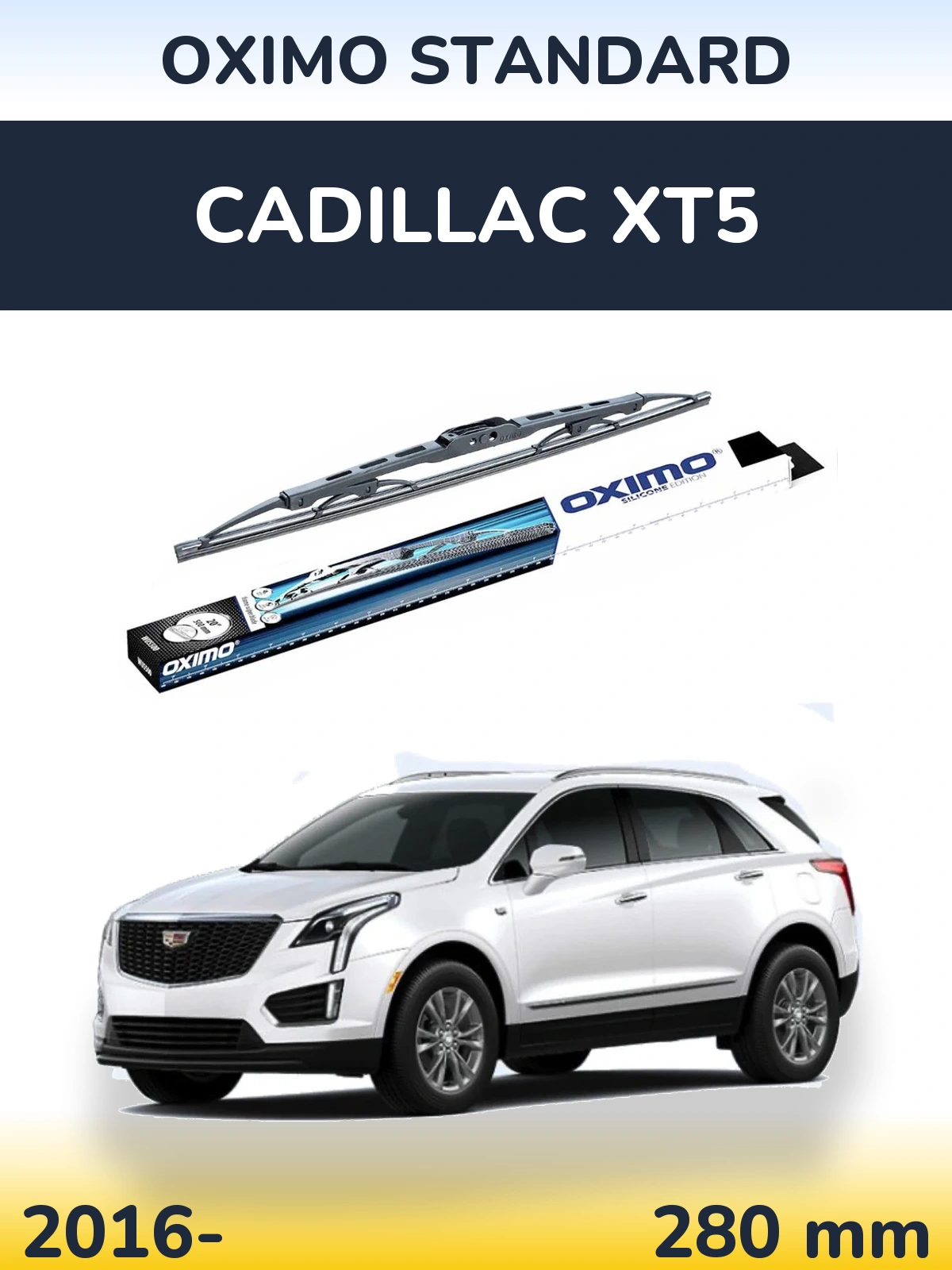 Tylna wycieraczka Oximo Standard 275 mm do Cadillac XT5 2016-2026