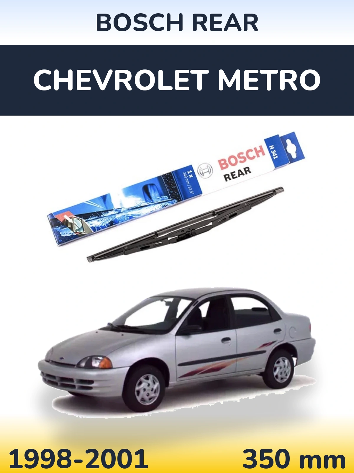 Задний дворник BOSCH Rear 340 мм для Chevrolet Metro 1998-2001
