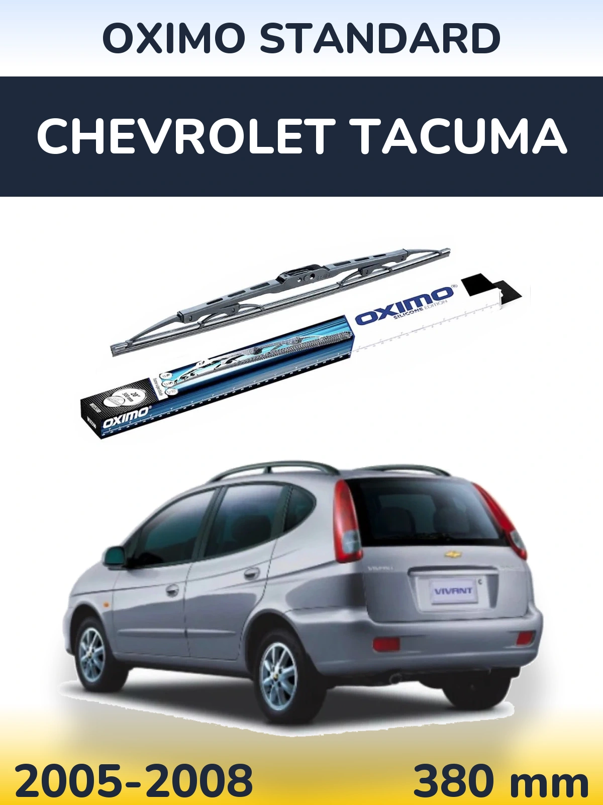 Tylna wycieraczka Oximo Standard 375 mm do Chevrolet Tacuma 2005-2008