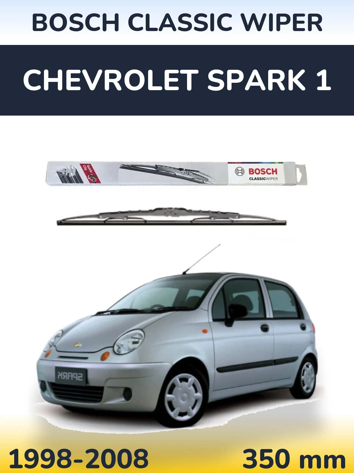 Tylna wycieraczka BOSCH Classic Wiper 340 mm do Chevrolet Spark 1 1998-2008