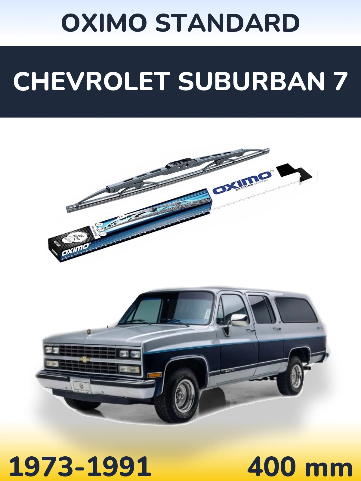 Rear wiper blade Oximo Standard 400 мм for Chevrolet Suburban 7 1973-1991