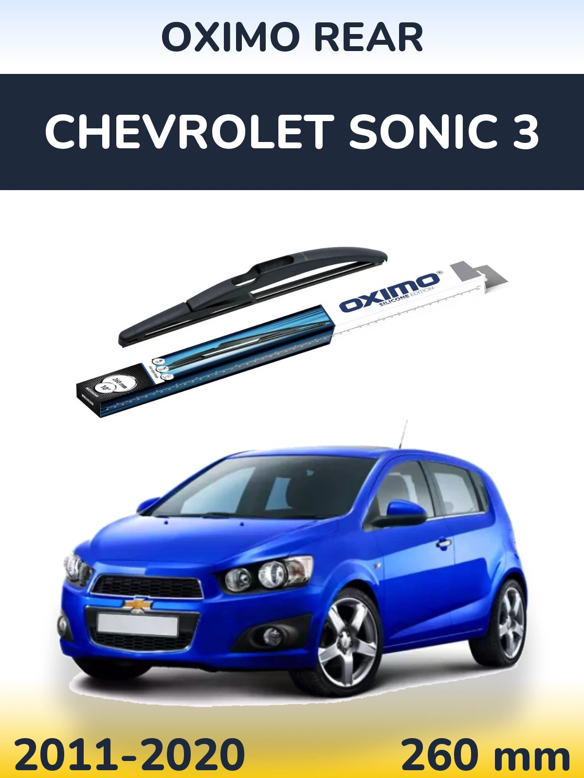 Rear wiper blade Oximo Rear 260 мм for Chevrolet Sonic 3 2011-2020