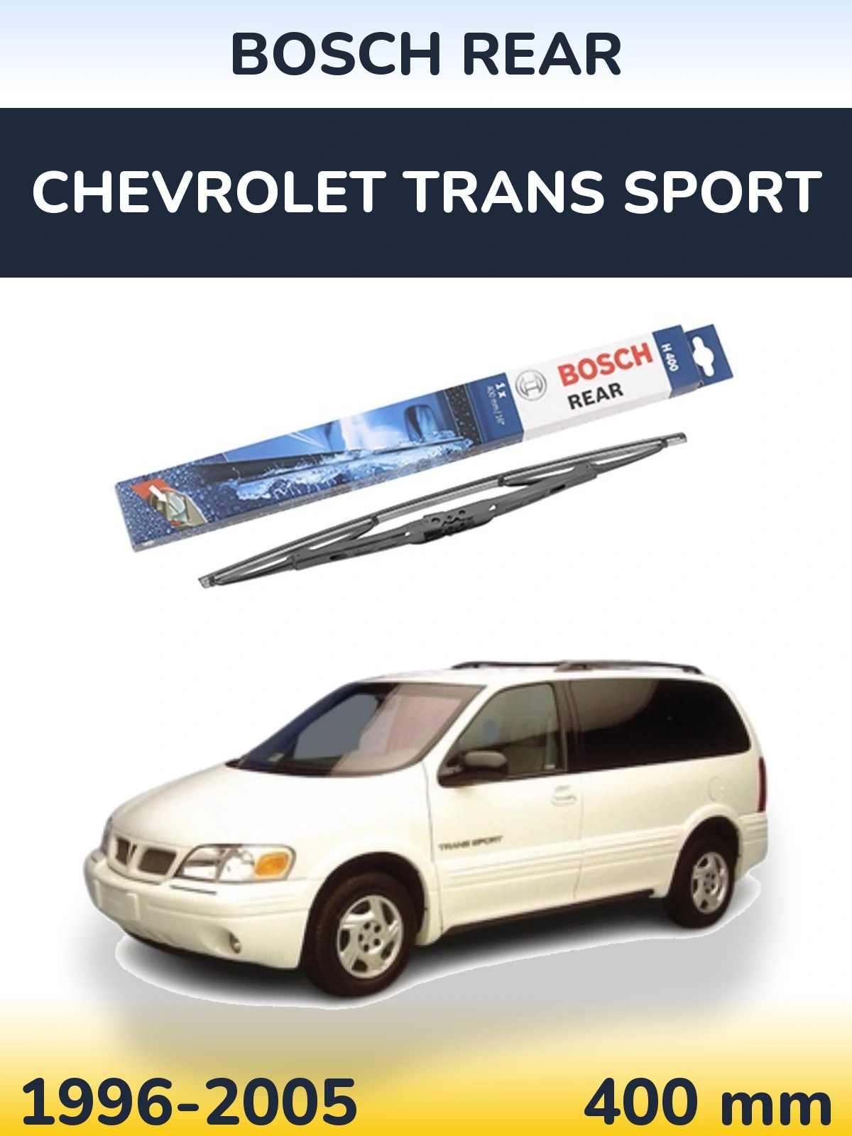 Rear wiper blade BOSCH Rear 400 мм for Chevrolet Trans Sport 1996-2005