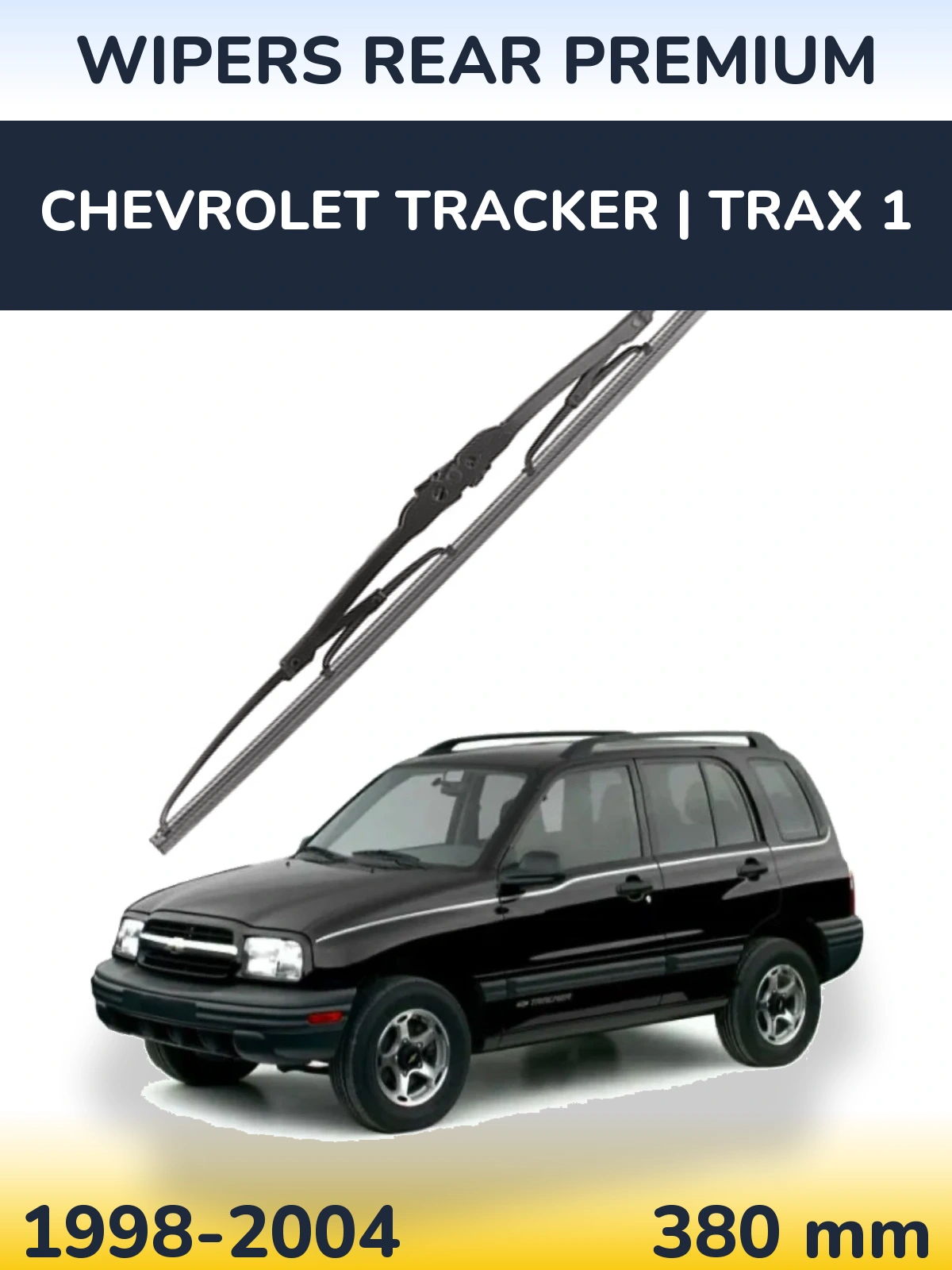 Задня щітка WIPERS REAR PREMIUM 380 мм для Chevrolet Tracker | Trax 1 1998-2004