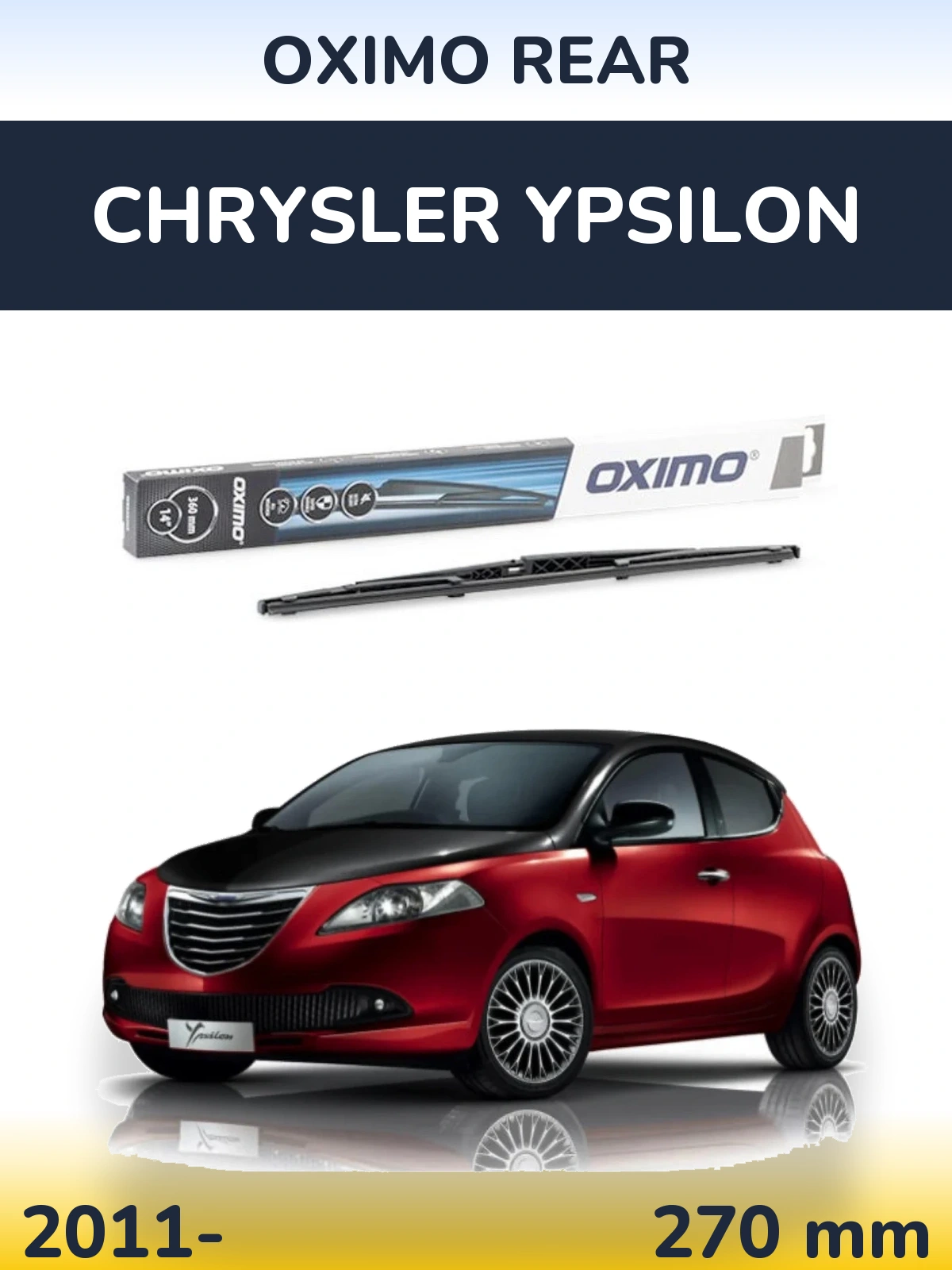 Rear wiper blade Oximo Rear 360 мм for Chrysler Ypsilon 2011-2026